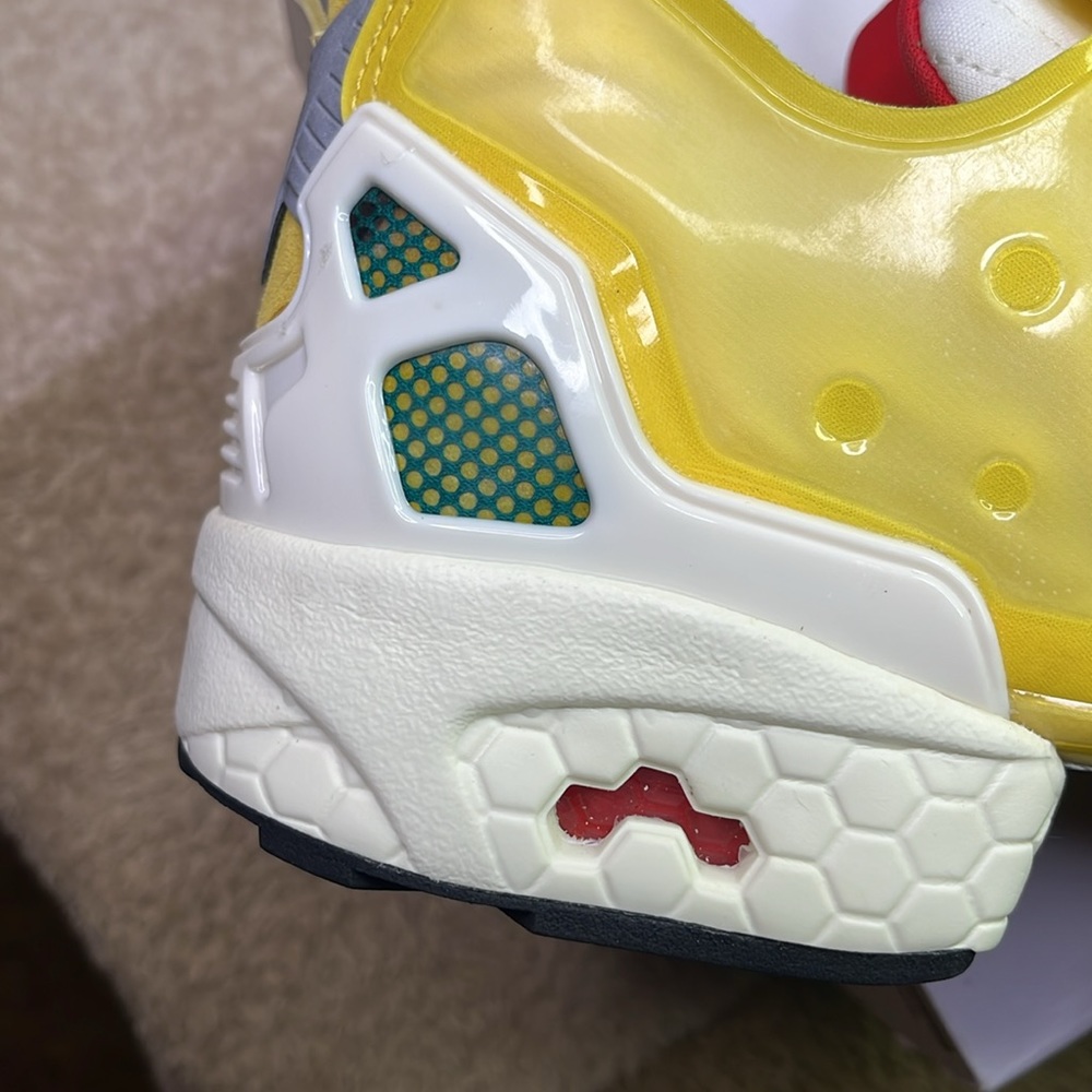AdidasZX Fury/Reebok collaboration Yellow/Teal/Red/White size 10 - Picture 4 of 10